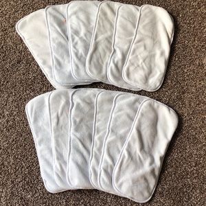 @dustinworcester 12 small gDiaper cloth inserts